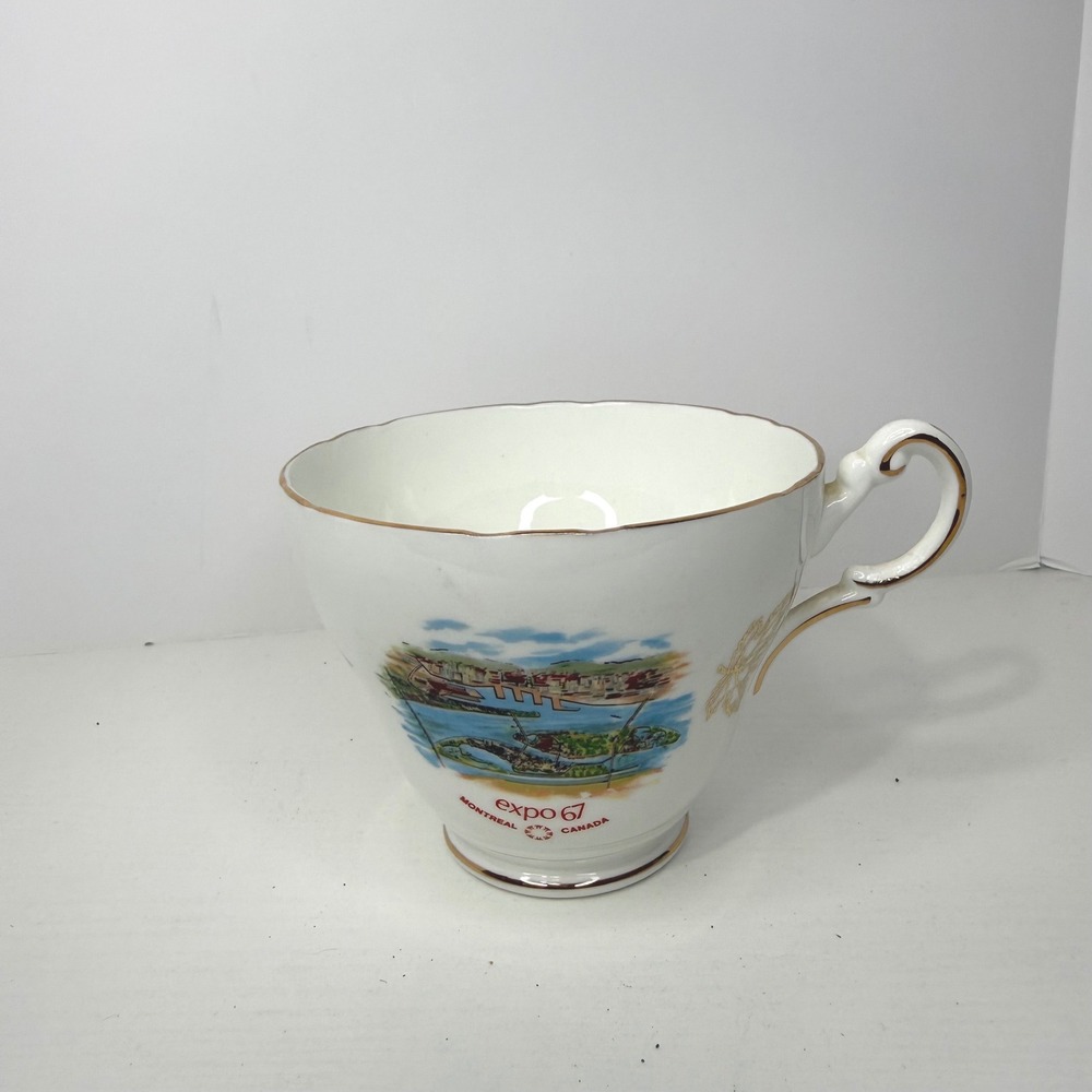 Royal Darwood Expo 67 Montreal Canada Souvenir Teacup Bone China England